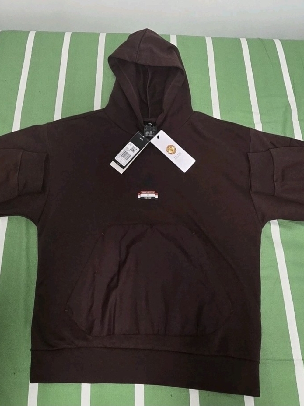 [NEW] Manchester United Escape Fleece Adidas Hoodie Red Men's XS